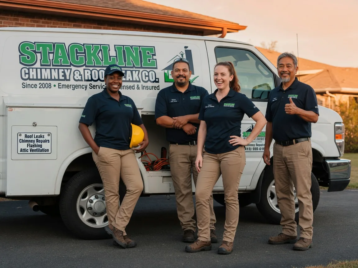 Chimney flashing repair company in Niantic, IL